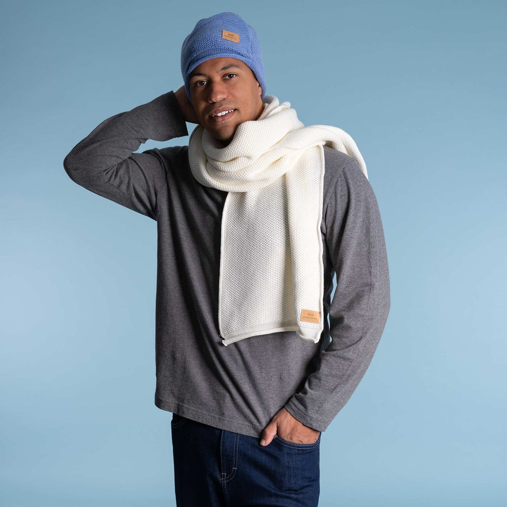 organic merino wool scarf