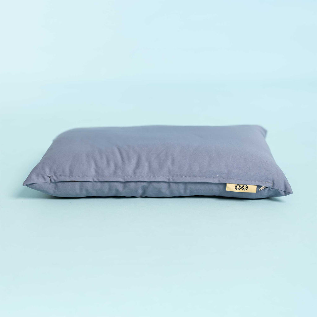 organic cotton pet bed blue