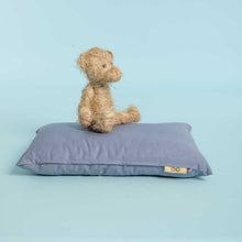 Load image into Gallery viewer, organic cotton pet bed made in USA blue
