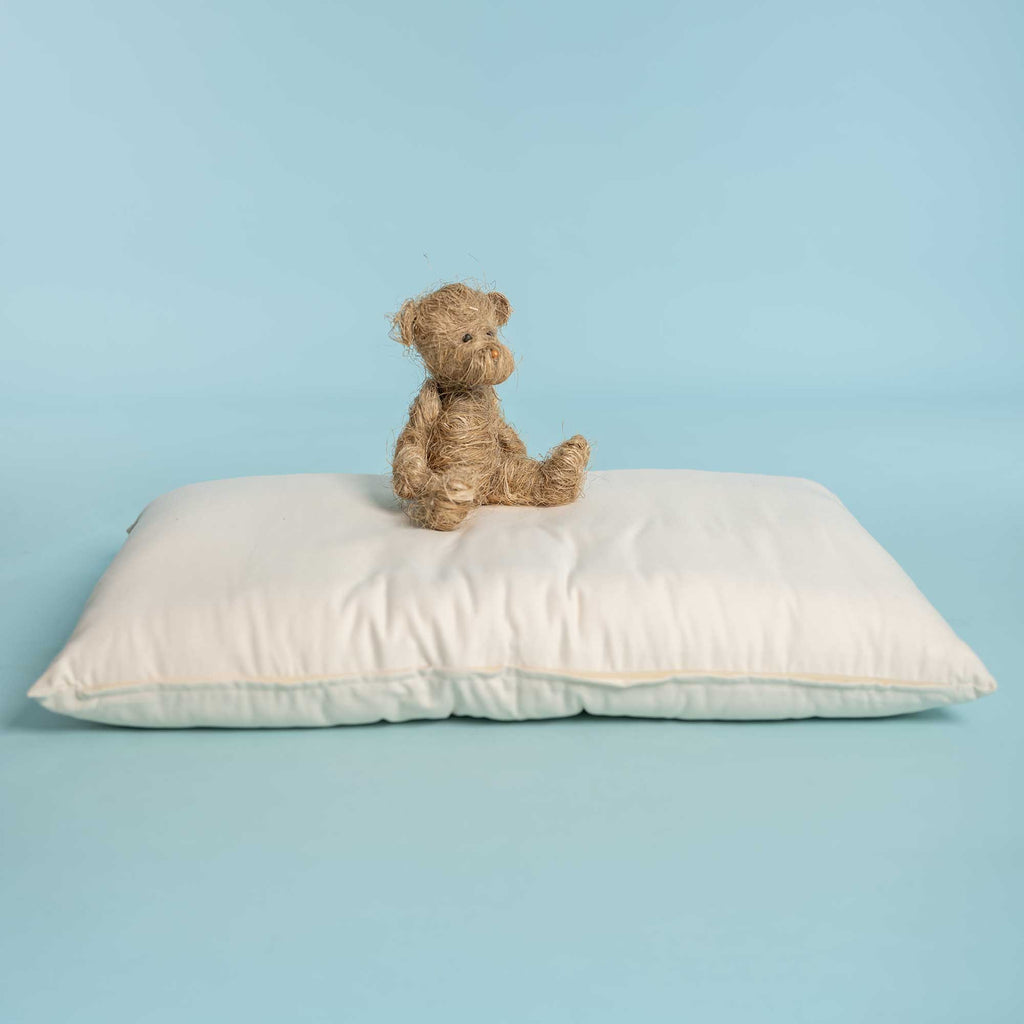 organic cotton pet bed made in USA natural