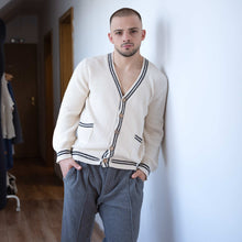 Load image into Gallery viewer, 100% organic cotton cardigan sweater