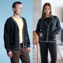 Load image into Gallery viewer, 100% organic cotton cardigan sweater