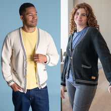 Load image into Gallery viewer, 100% organic cotton cardigan sweater