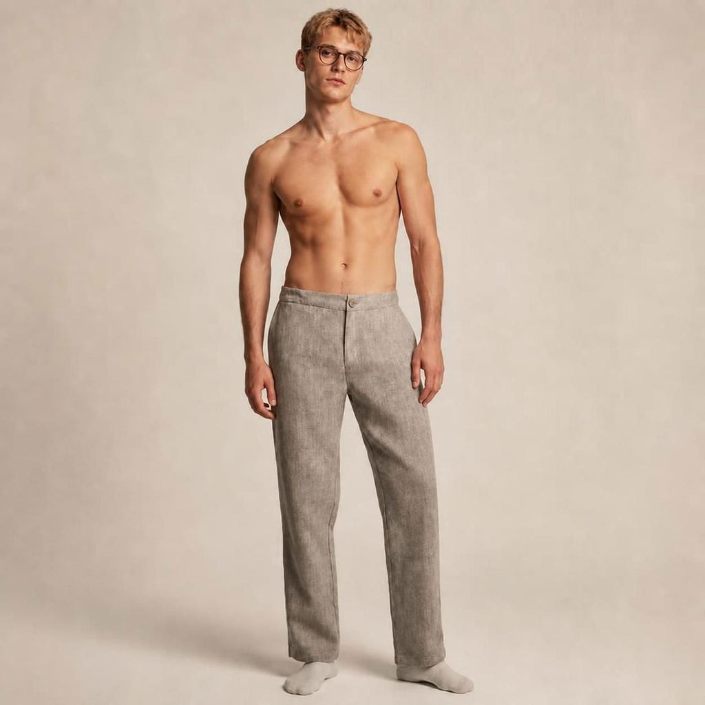 flex waist hemp pants