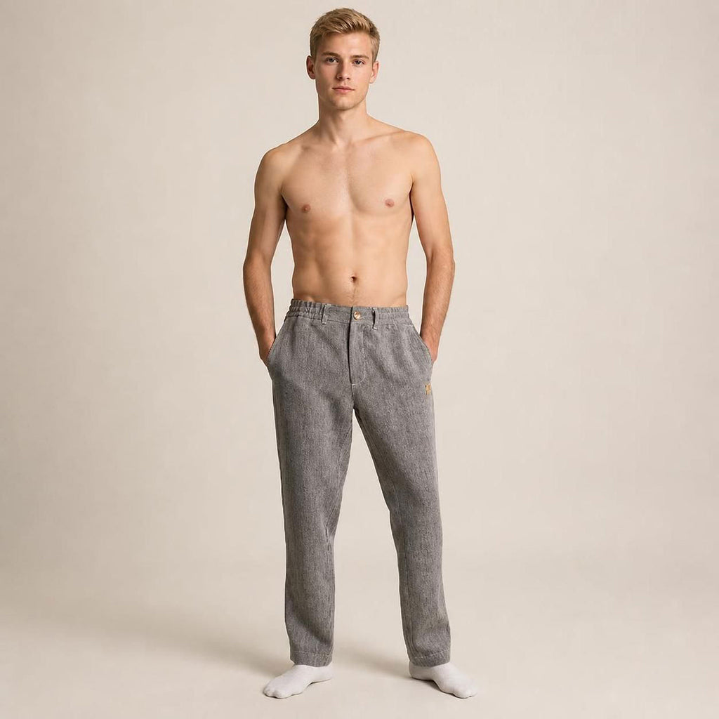 organic linen pants plastic-free