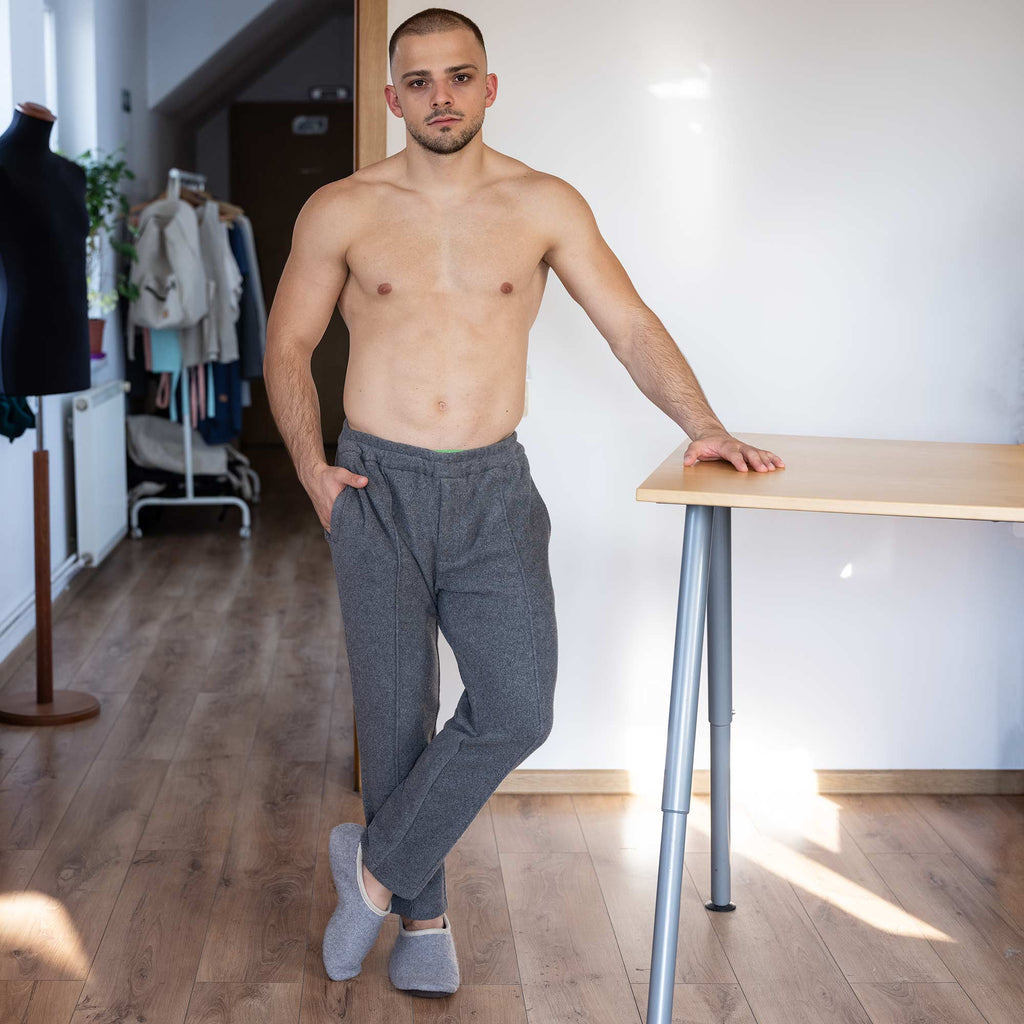 100% organic cotton fleece pants