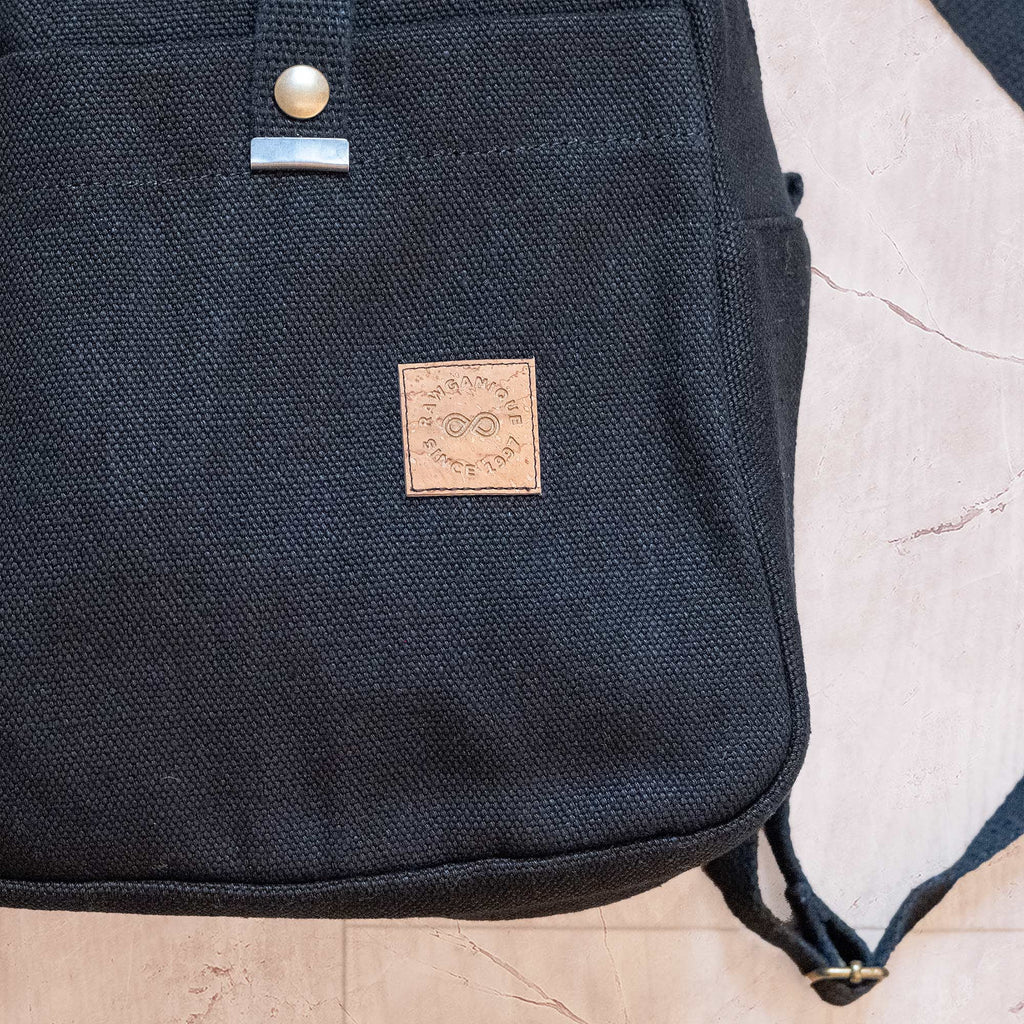 certified organic linen backpack