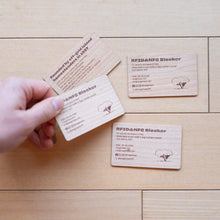 Load image into Gallery viewer, plastic-free RFID blocker card