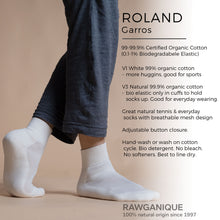 Load image into Gallery viewer, organic cotton tennis anklet socks