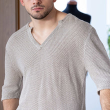 Load image into Gallery viewer, 100% organic linen knit shirt