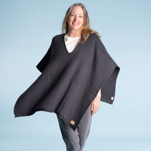 Load image into Gallery viewer, organic merino wool poncho