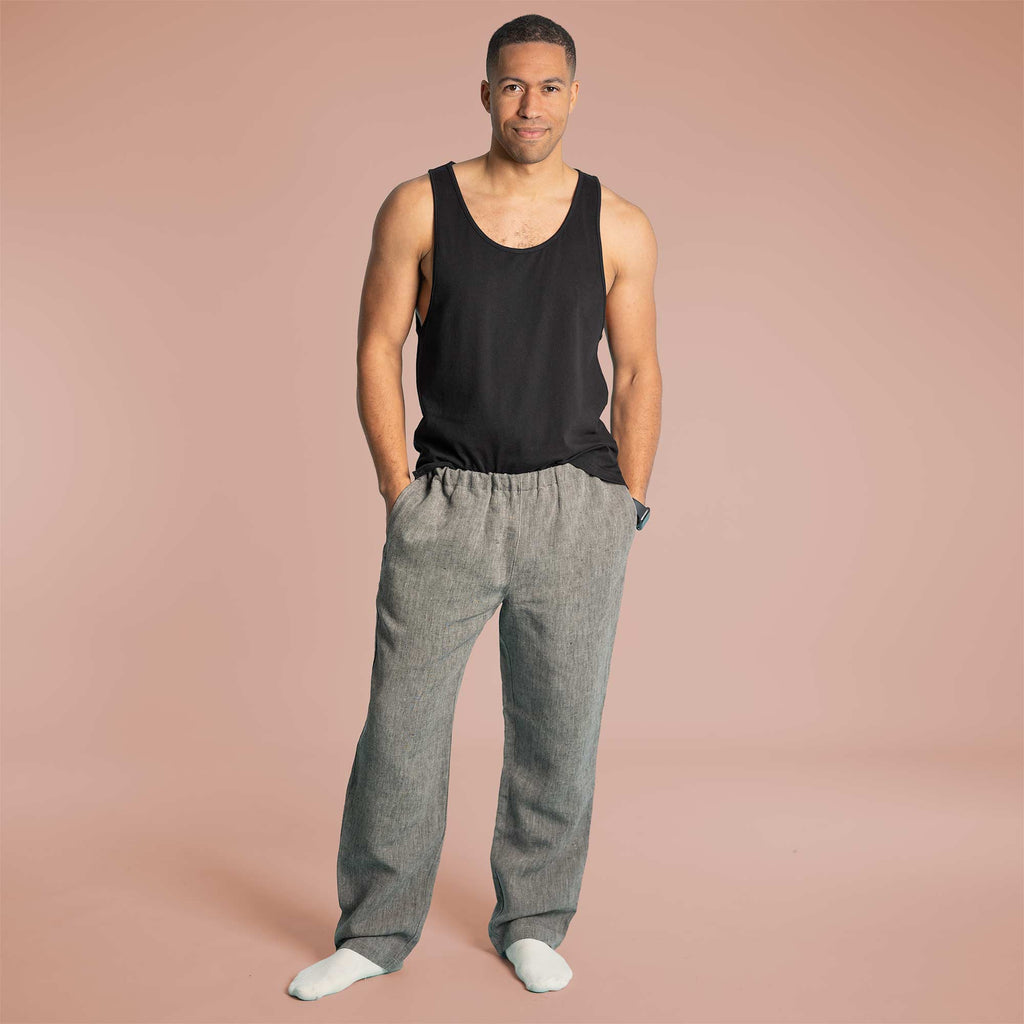 100% linen lounge pants compostable