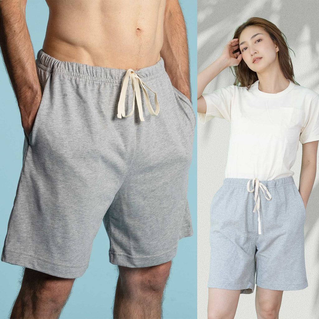 100% organic cotton lounge shorts