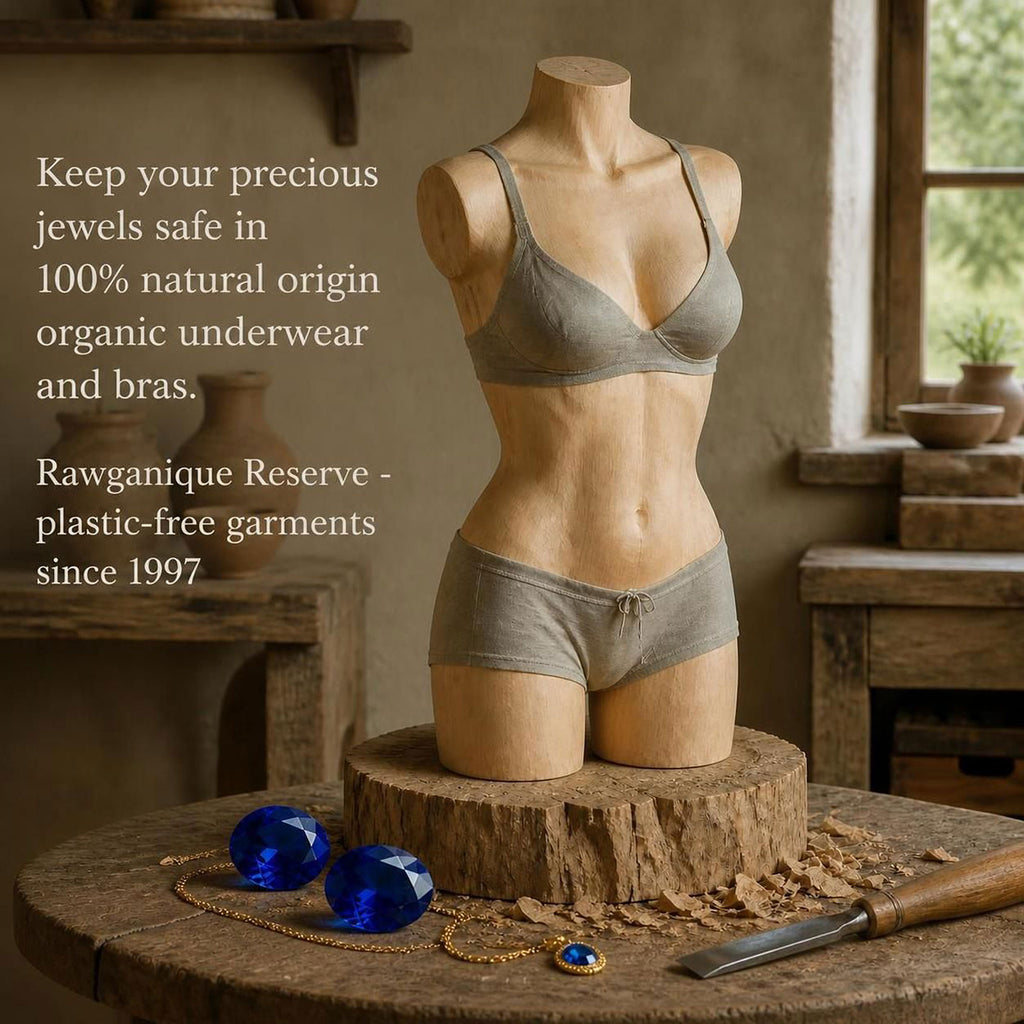 plastic-free organic linen panty for women