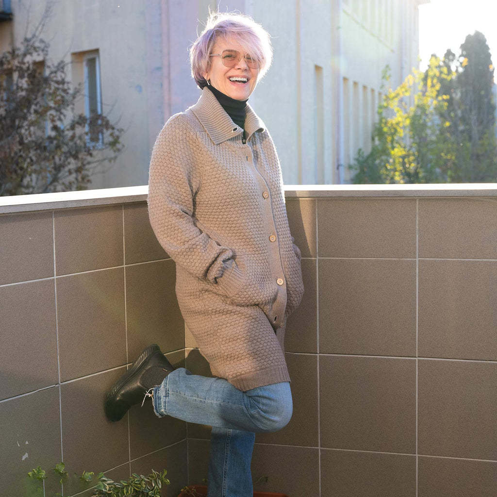 100% organic merino wool coat