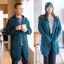Load image into Gallery viewer, 100% organic merino wool coat biodegradable