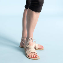 Load image into Gallery viewer, hemp lace sandals