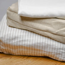 Load image into Gallery viewer, ELMSBURY Organic Hemp Bed Sheets Pillowcases Duvet Covers &amp; Sheet Sets (OC Thread, Organic Elastic Corners for Fitted Sheets) (100% Biodegradable)