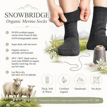 Load image into Gallery viewer, certified organic merino wool socks thick and warm
