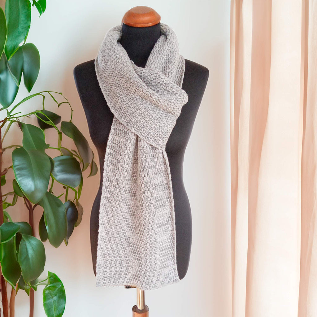 100% organic merino wool scarf