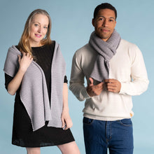Load image into Gallery viewer, warm organic merino wool scarf