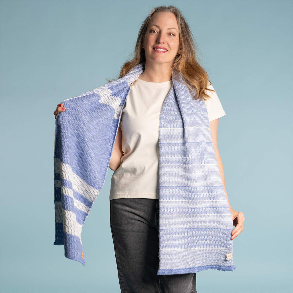 100% organic merino wool scarf