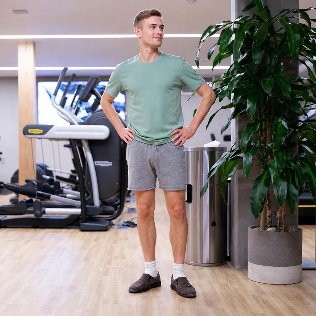 100% organic merino wool workout shorts