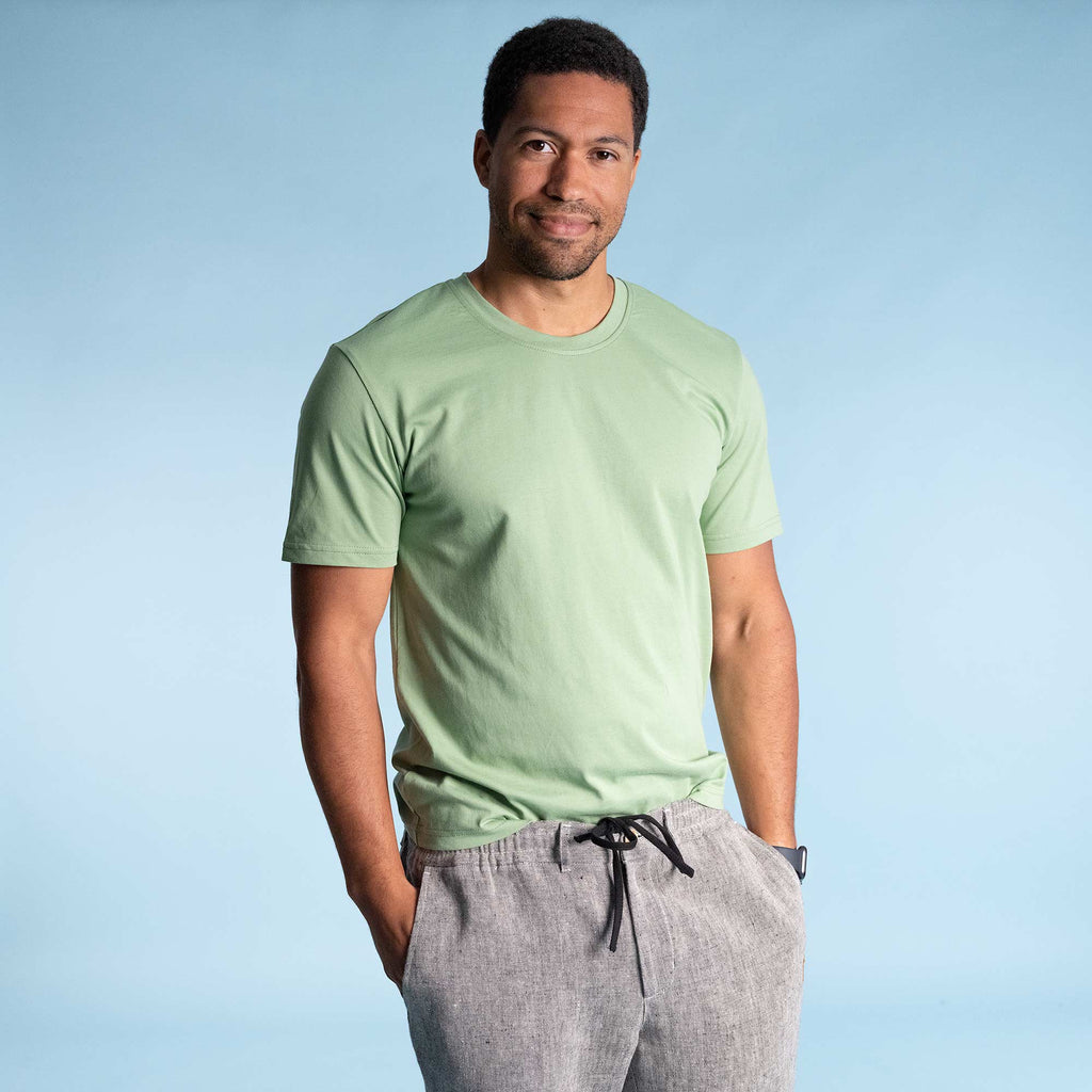 SOUTHFIELD 100% Organic Cotton Luxury T-Shirt (OC Thread, No Latex, No Polyester, No Formaldehyde, No Plastic, No Endocrine or Hormone Disrupting Forever Chemicals, No Synthetics) (100% Biodegradable)