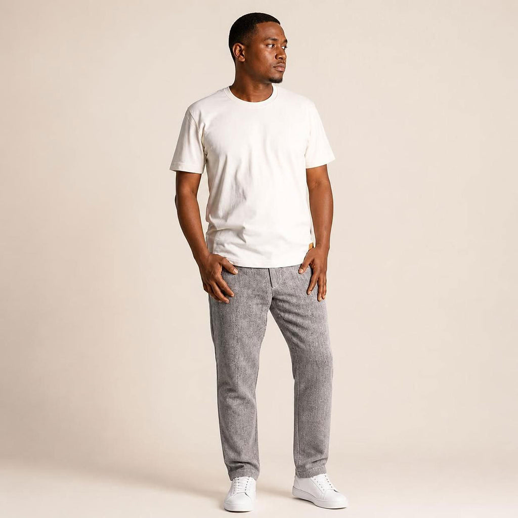 100% linen pants synthetic-free