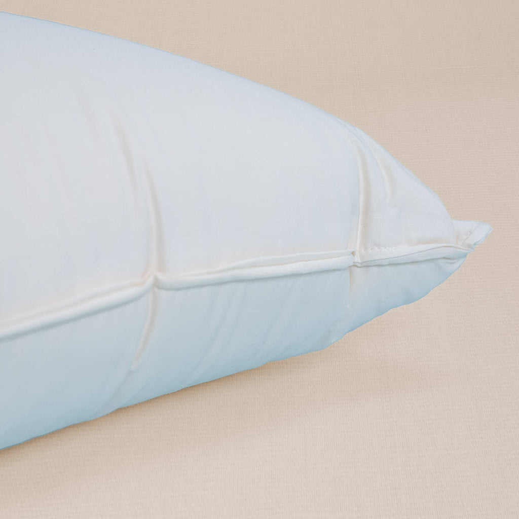 plastic-free organic cotton pillow