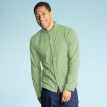 Load image into Gallery viewer, organic cotton long sleeve knit shirt