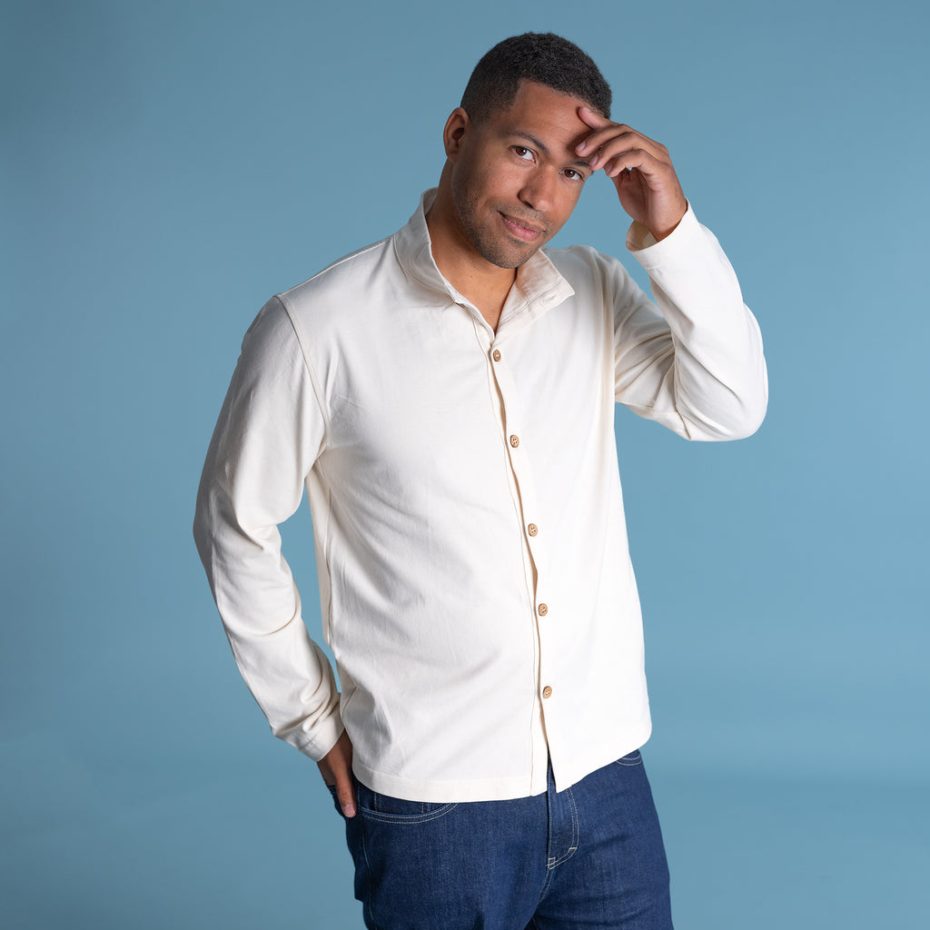 100% organic cotton knit shirt