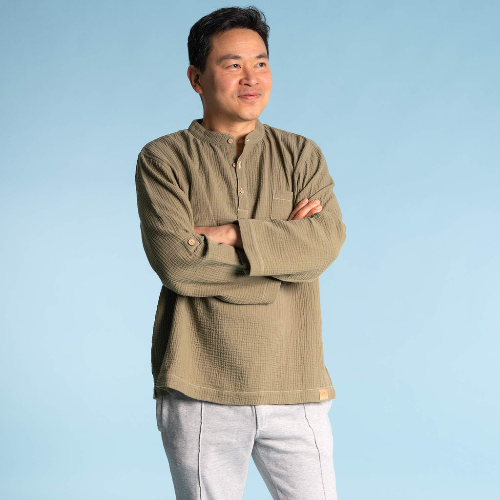 organic cotton gauze shirt