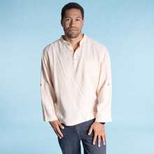 Load image into Gallery viewer, SURFSIDE 100% Organic Cotton Double-Gauze Muslin Shirt (OC Thread, Plastic-Free Coconut Buttons, No Synthetics) (100% Biodegradable)