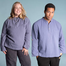 Load image into Gallery viewer, plastic-free organic cotton gauze shirt