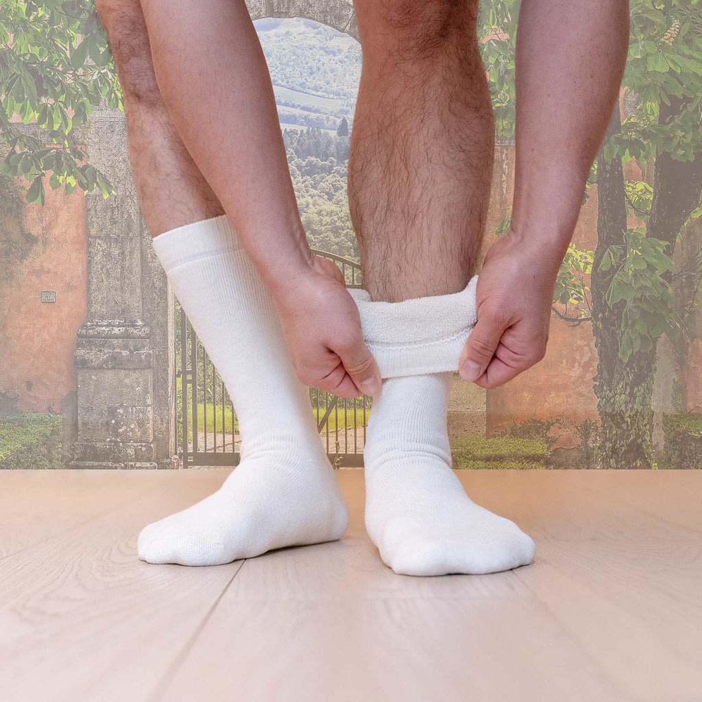 thick certified organic cotton socks