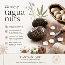 Load image into Gallery viewer, organic cotton boxer shorts with plastic-free tagua nut buttons