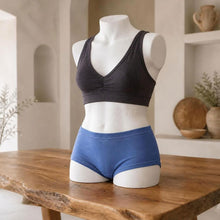 Load image into Gallery viewer, plastic-free 100% organic cotton boy shorts underwear