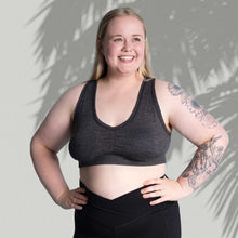 Load image into Gallery viewer, TINA 100% Organic Merino Wool Bra | Bra Liner (Plastic-free, OC Thread, No Polyester, Certified Organic, Not Superwashed, Covered Organic Elastic Band, No Endocrine Disrupting Forever Chemicals, No Synthetics) (100% Biodegradable) (Non-returnable)