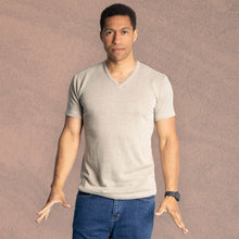 Load image into Gallery viewer, hemp v-neck t-shirt