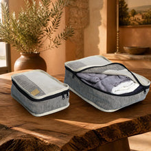 Load image into Gallery viewer, organic linen packing cubes plastic-free