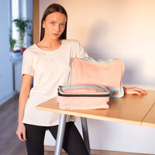 Load image into Gallery viewer, organic linen travel packing cubes