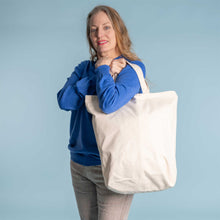Load image into Gallery viewer, organic cotton shopping bag