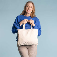 Load image into Gallery viewer, biodegradable pure cotton shopping bag