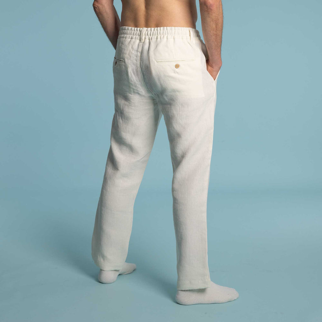 organic linen unisex jogger pants