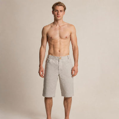100% organic linen shorts