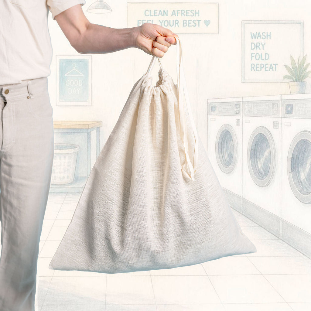 hemp laundry net bag plastic-free
