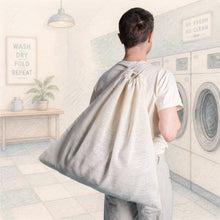 Load image into Gallery viewer, hemp laundry mesh bag plastic-free
