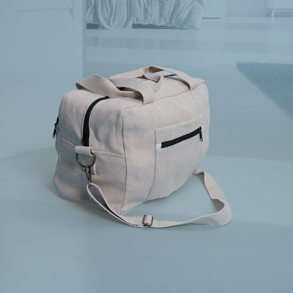 hemp duffel overnight bag