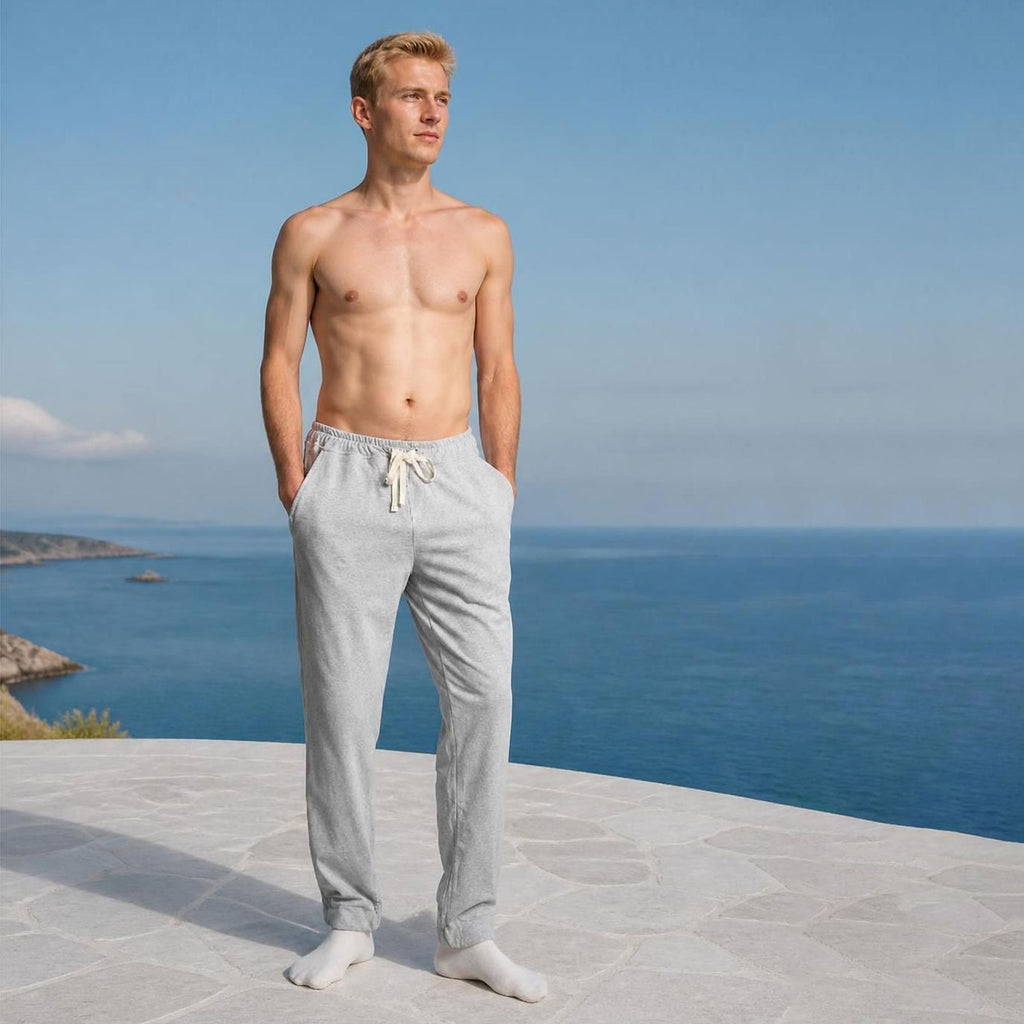 plastic-free certified organic knit lounge pants